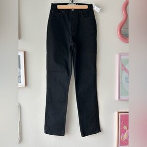 Abercrombie & Fitch Women's Black 90s Straight Leg Jeans